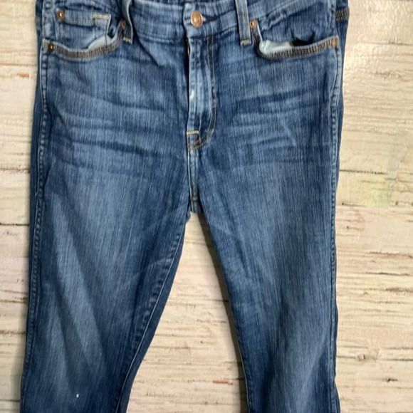 7 for all mankind ankle straight jeans size 28 - Picture 3 of 9